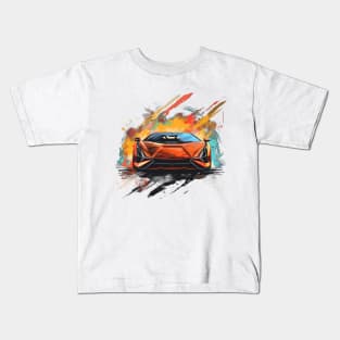 Turbocharged Sunset Kids T-Shirt